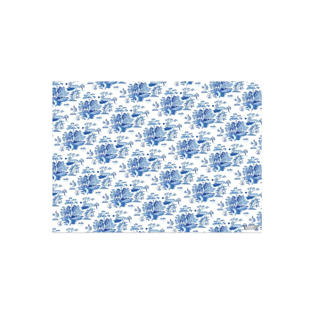 Blue Chinoiserie Wrapping Paper