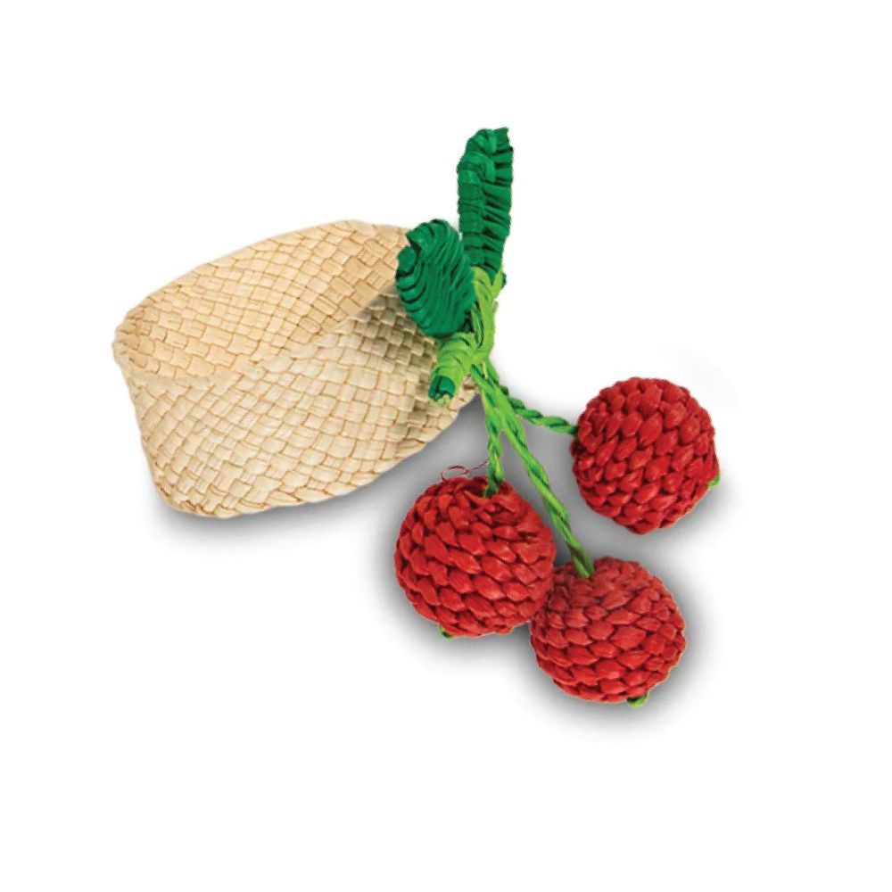 Cherries Raffia Napkin Ring