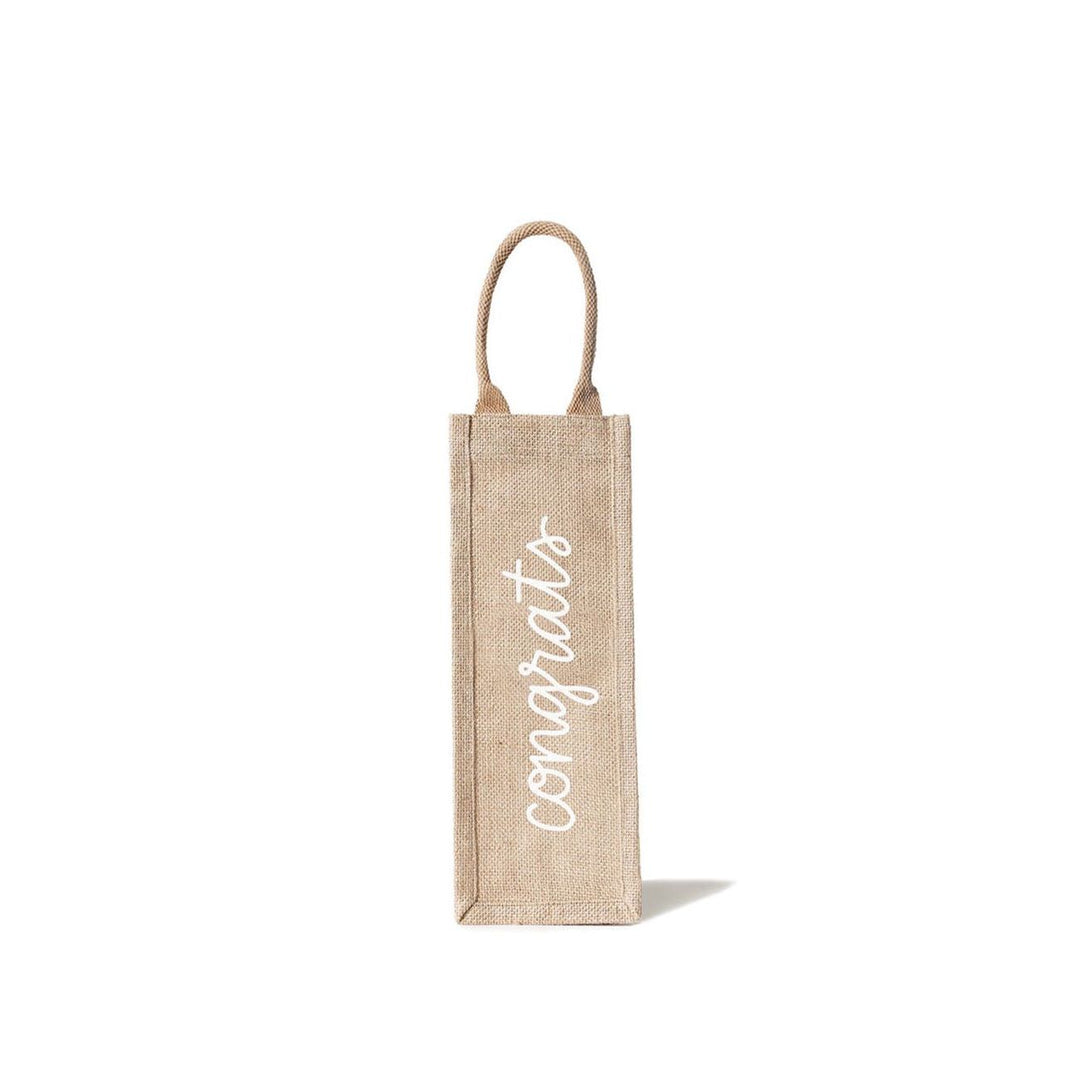 Congrats Reusable Wine Bag Tote