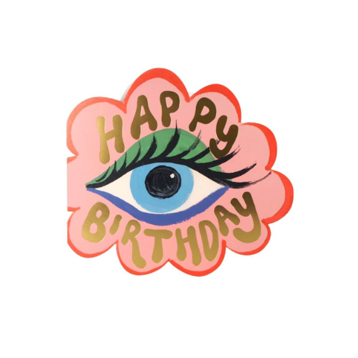 Flower Eye Shaped Card