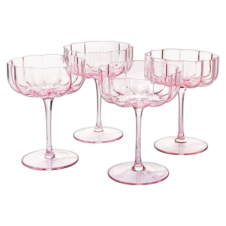 drinkware  coupe wine glass bar cart colorful home