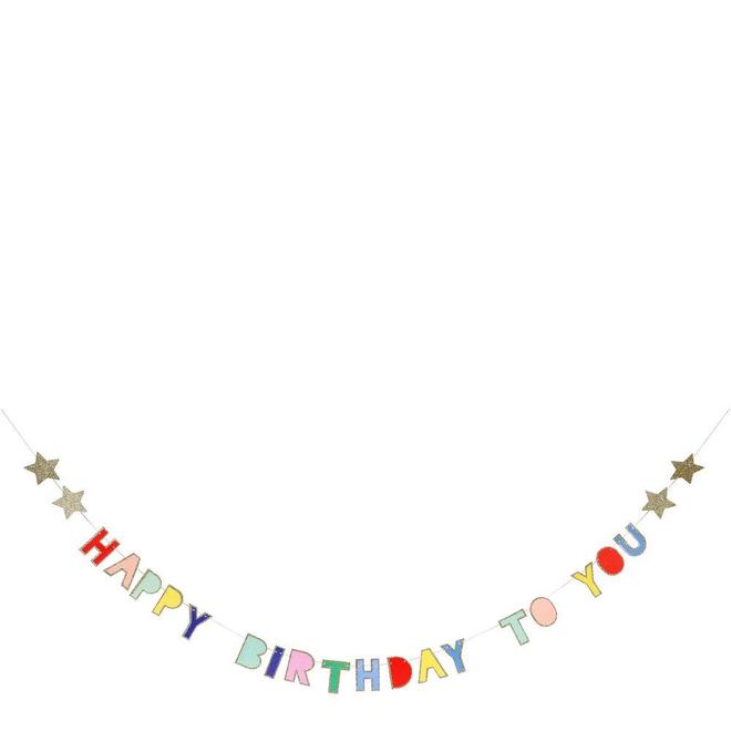 Colorful Happy Birthday Garland