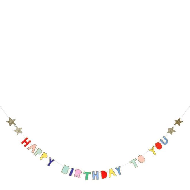 Colorful Happy Birthday Garland