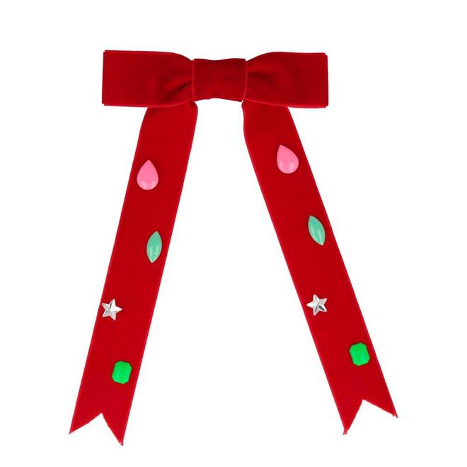 Red bow Hair Clip