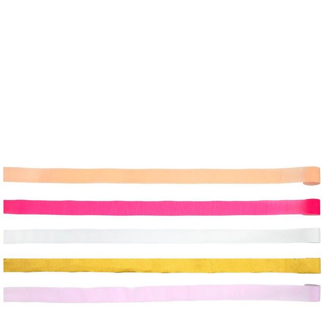 Pink Crepe Paper Streamers
