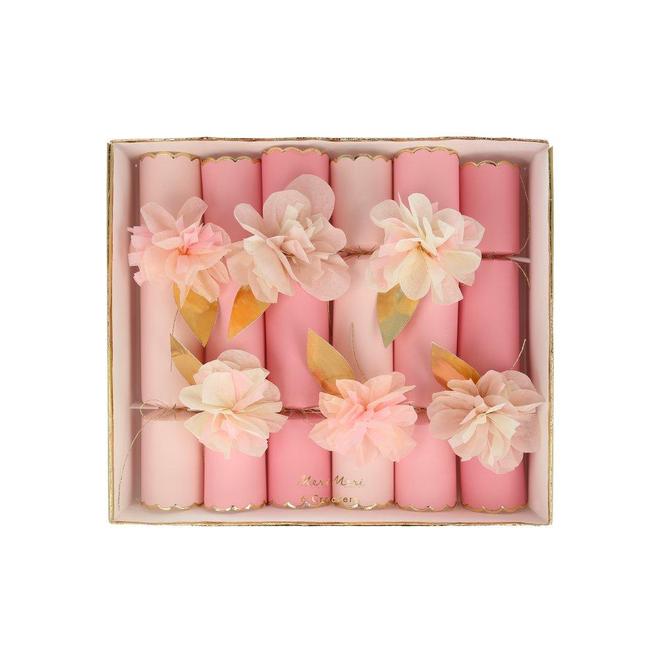 Precious Pink Floral Crackers