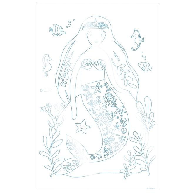 Mermaid Coloring Posters