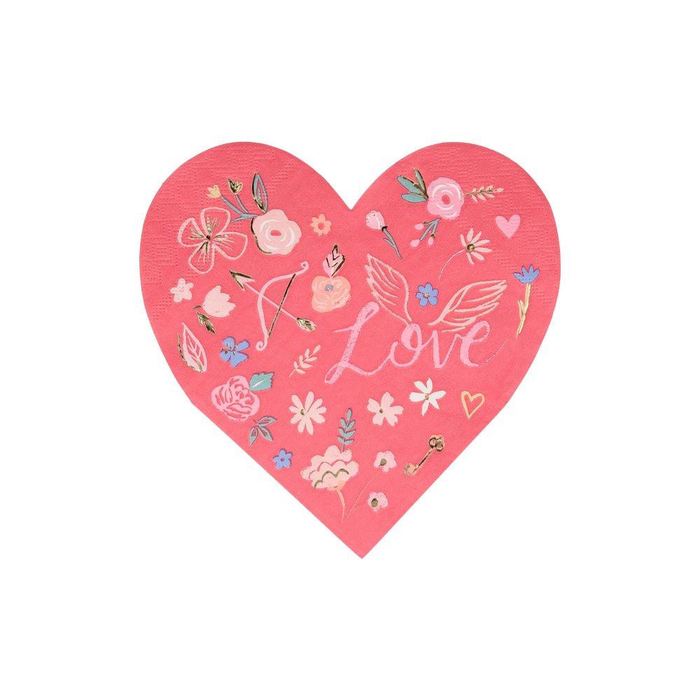 Floral Heart Napkin