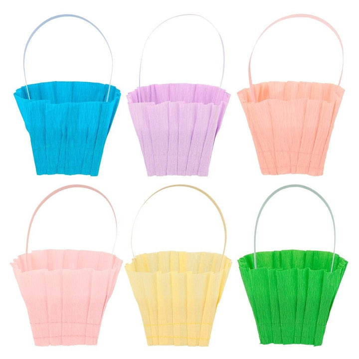 Pastel Crepe Easter Baskets