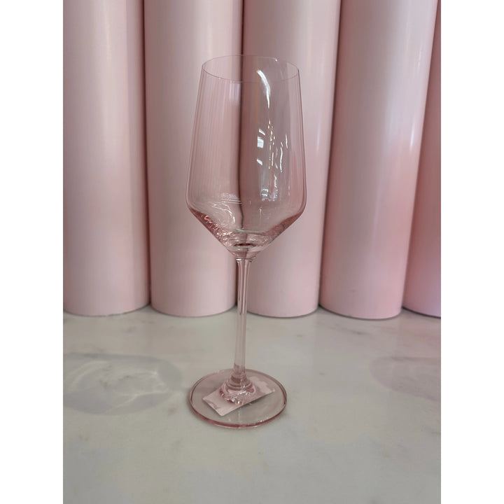 Pink Wine Glass