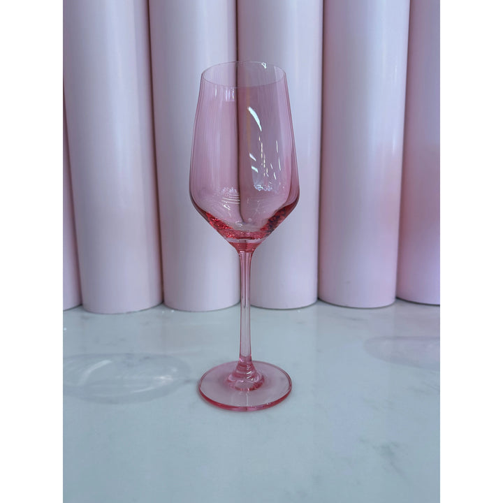 Pink Wine Glass