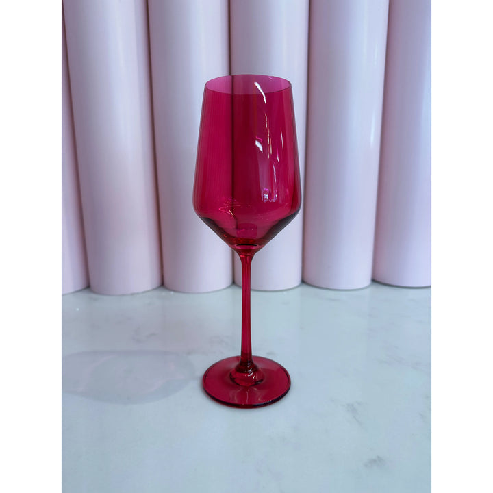 Pink Wine Glass