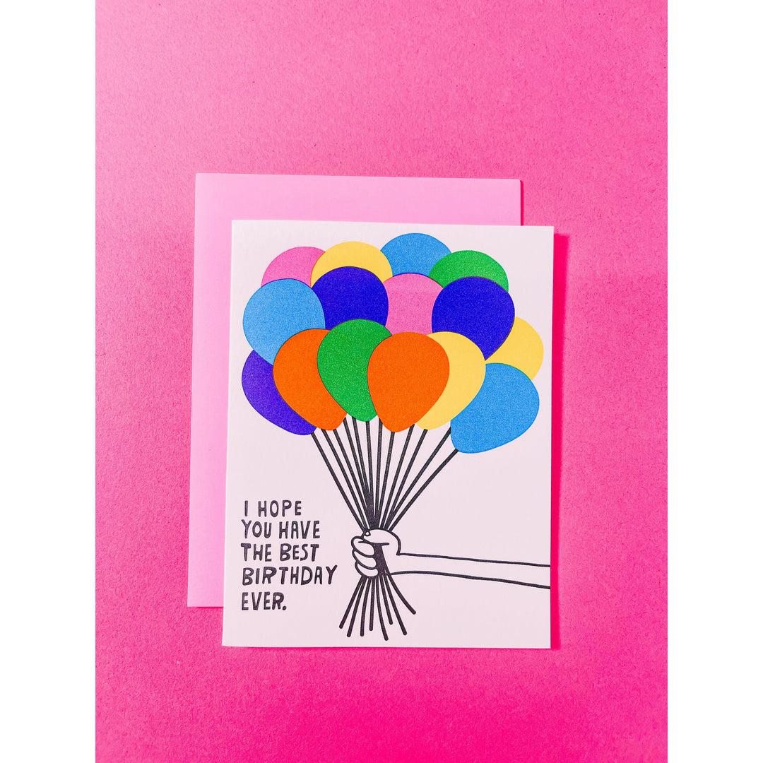 Best Birthday Ever Balloons Card