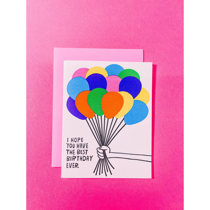 Best Birthday Ever Balloons Card