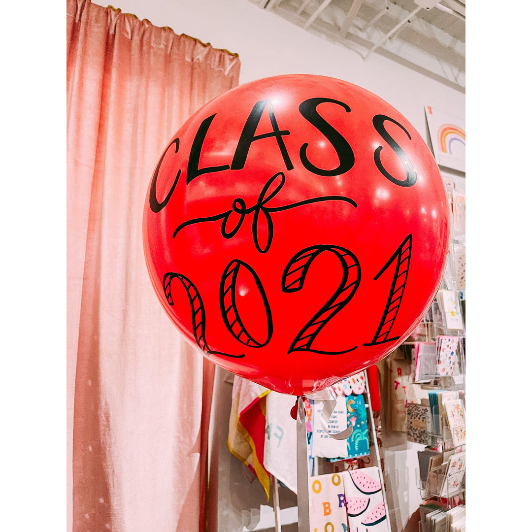 Custom Hand-Lettered Balloon