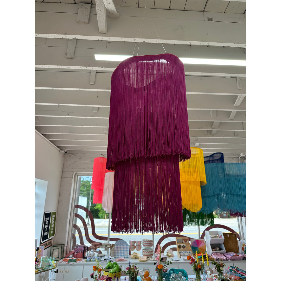 Colorful Fringe Chandeliers