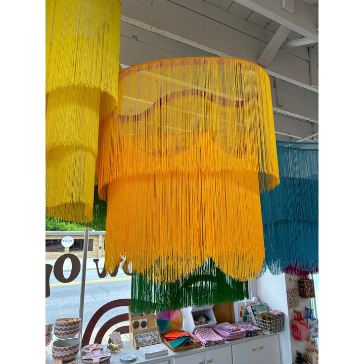 Colorful Fringe Chandeliers