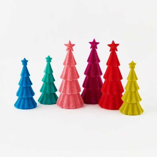 Bright Flocked Trees