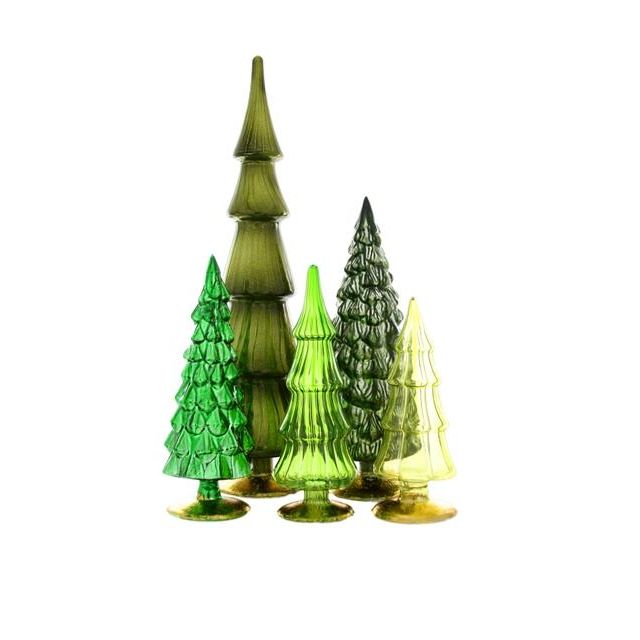 Green Hue Trees (Set of 3 or 5)