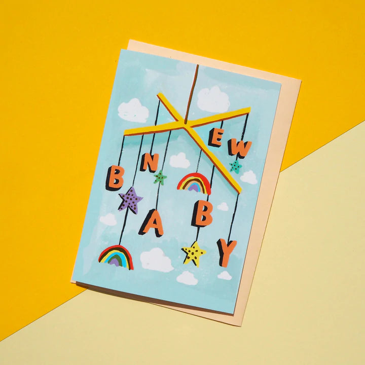 New Baby Mobile Card