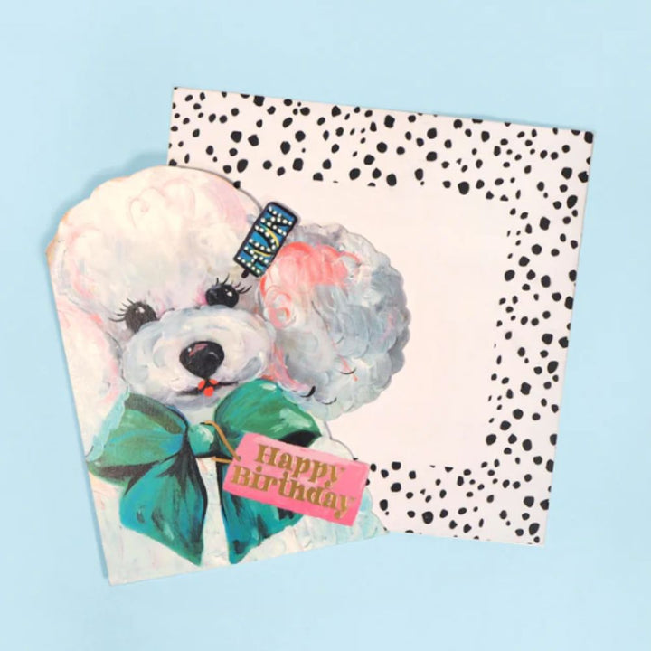 Poodle Shaped Card