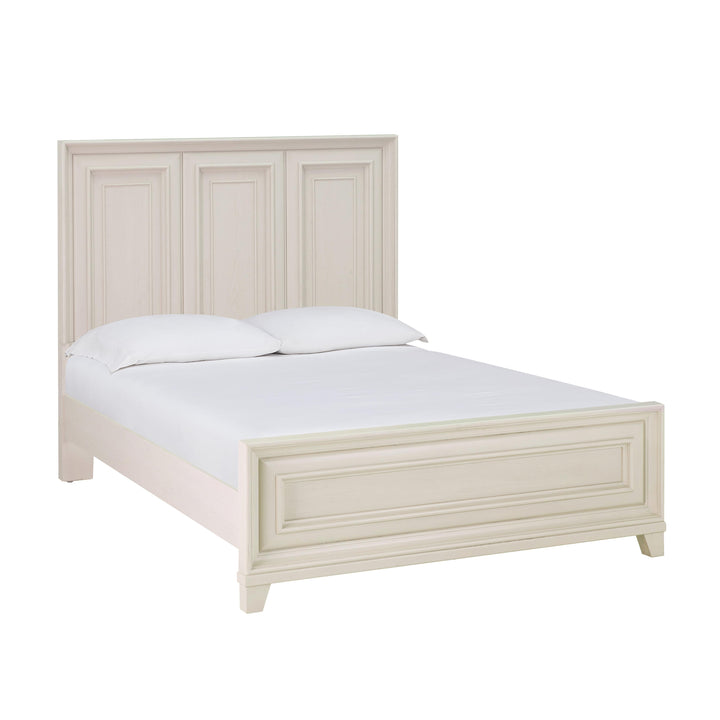 Montauk Weathered White Queen Panel Bed