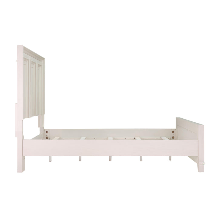 Montauk Weathered White Queen Panel Bed