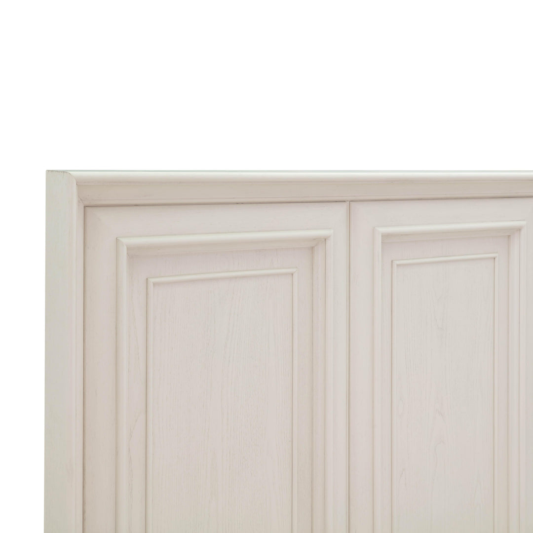 Montauk Weathered White King Panel Bed