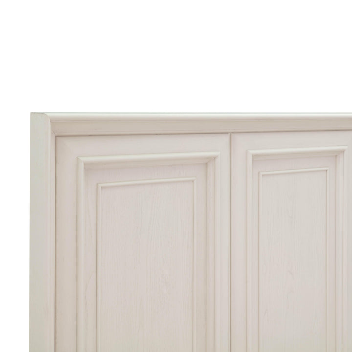 Montauk Weathered White King Panel Bed