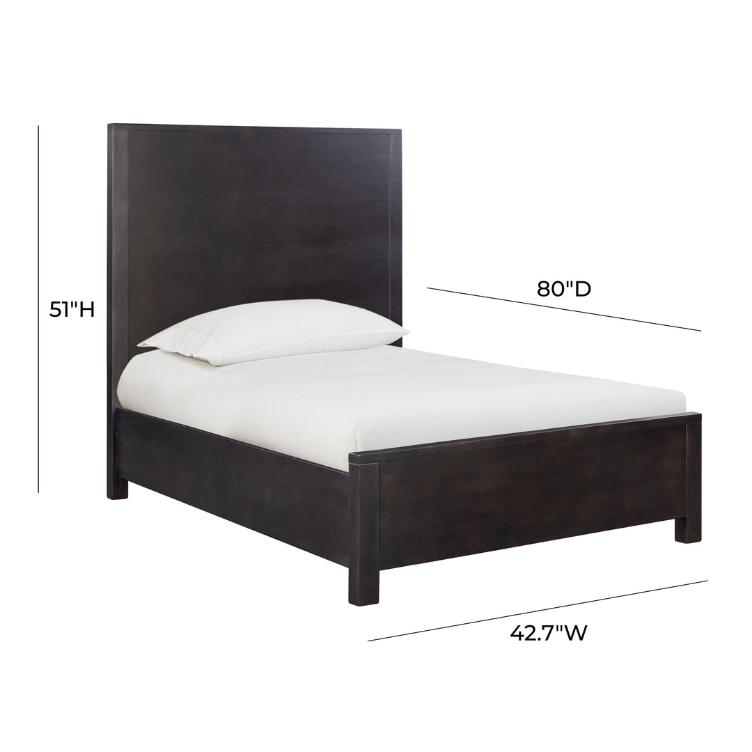 Asheville Black Wooden Twin Bed