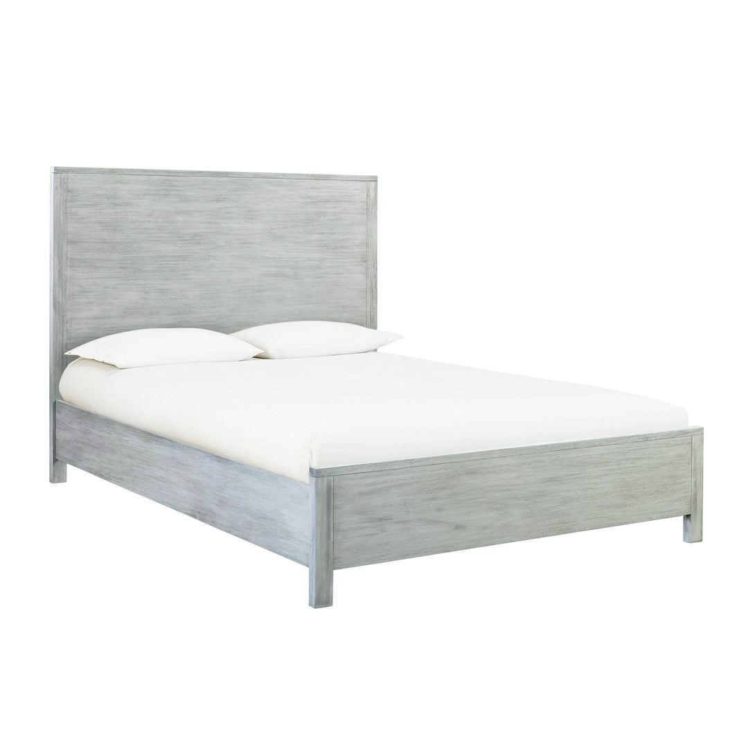 Asheville Grey Washed Wooden Queen Bed