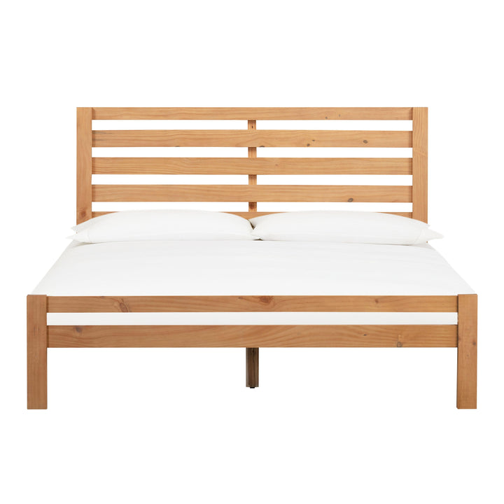 Andy Wooden King Bed in Oak