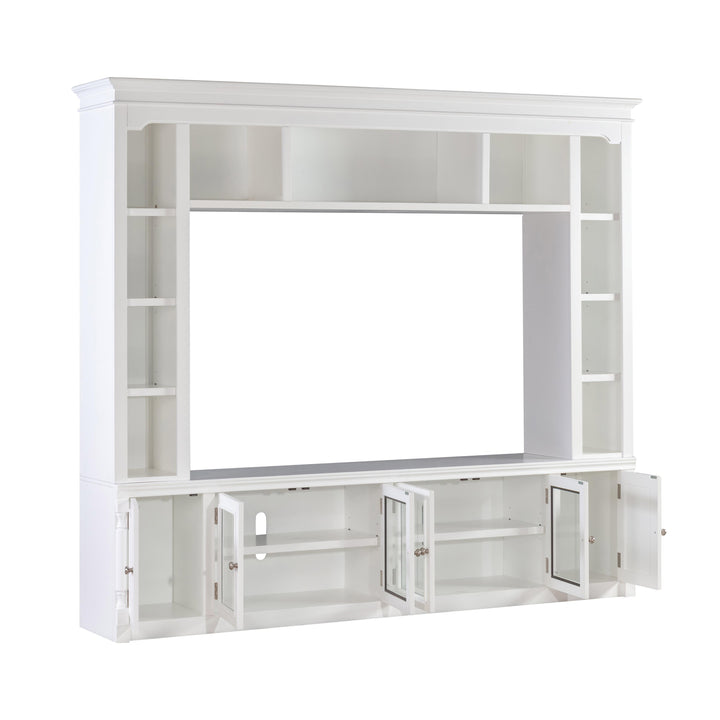 Virginia White Entertainment Center for TVs up to 75"