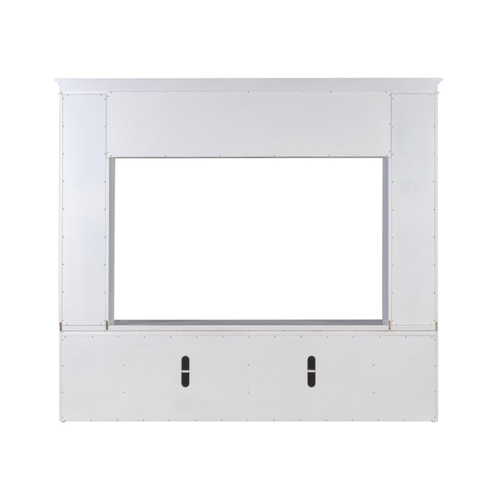 Virginia White Entertainment Center for TVs up to 75"