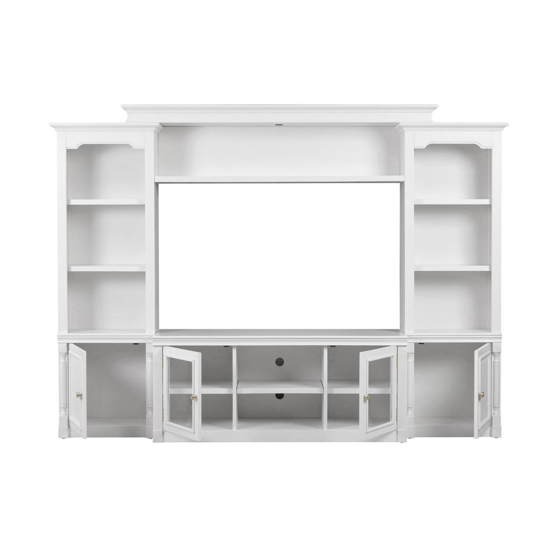 Virginia White Entertainment Center for TVs up to 65"
