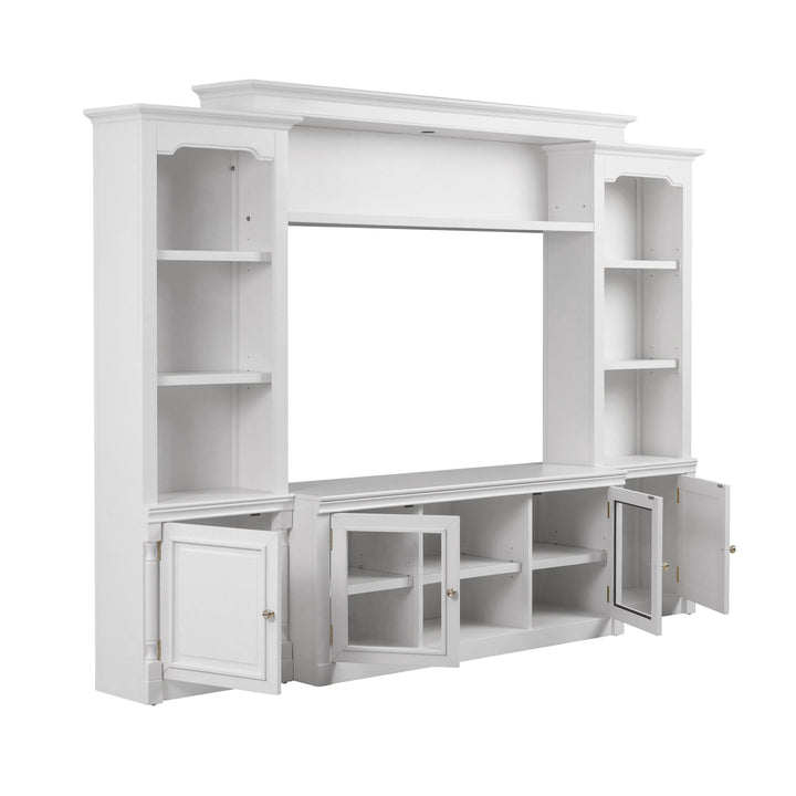 Virginia White Entertainment Center for TVs up to 65"