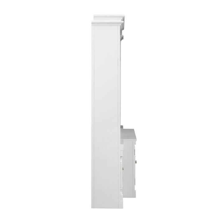Virginia White Entertainment Center for TVs up to 65"
