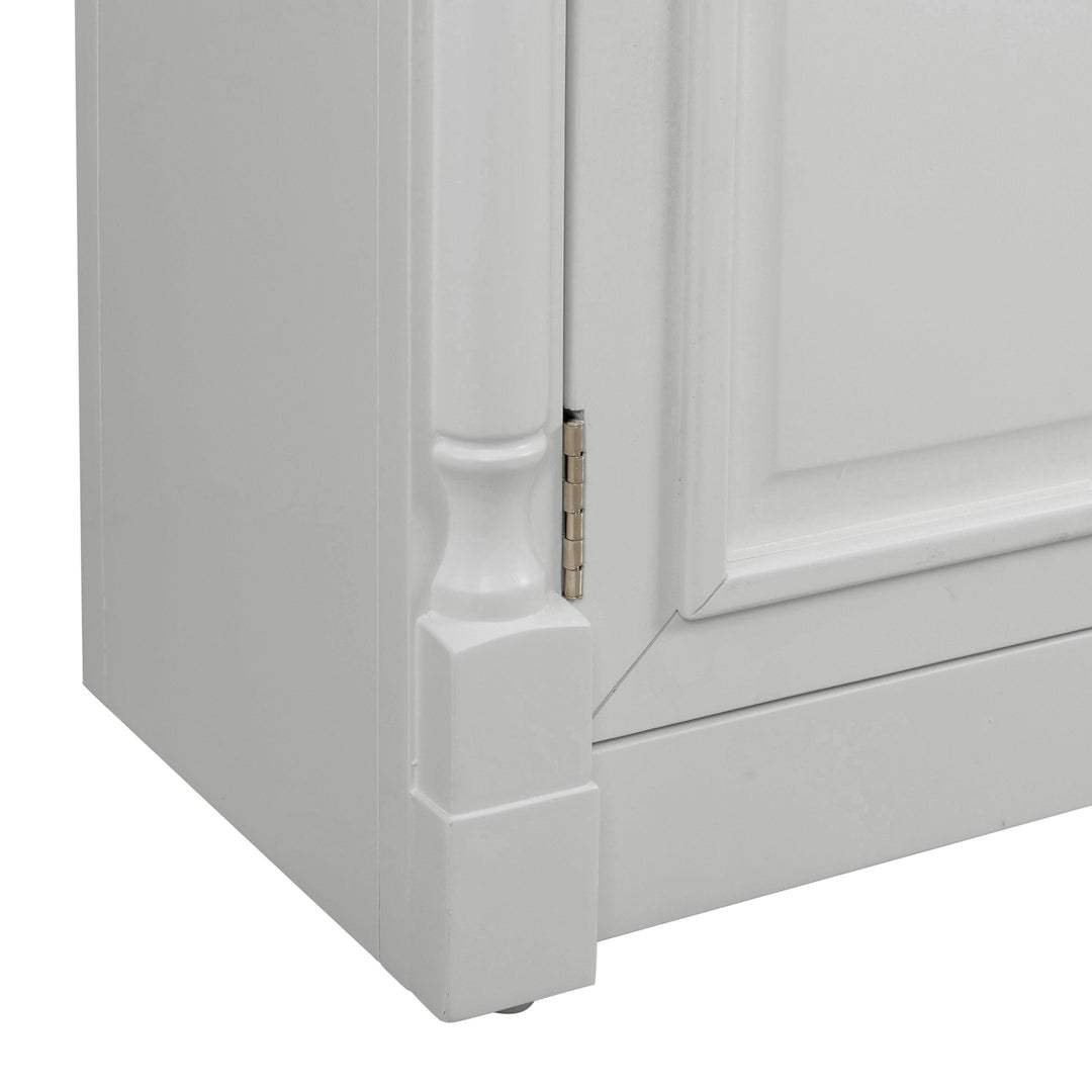 Virginia White Entertainment Center for TVs up to 65"