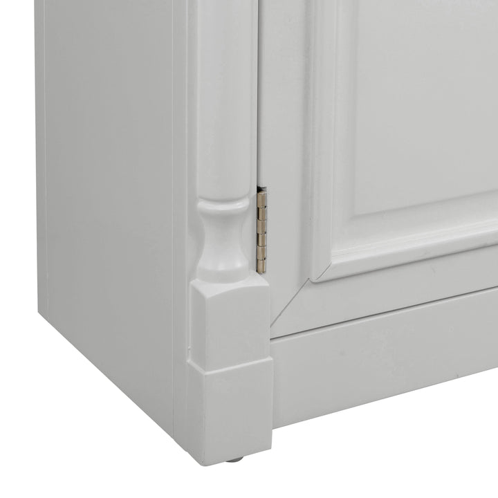 Virginia White Entertainment Center for TVs up to 65"
