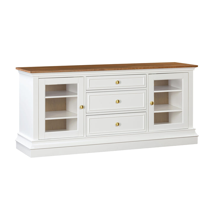 Hudson White Entertainment Console