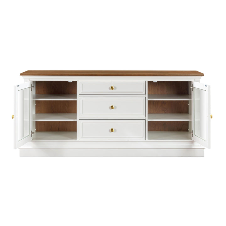 Hudson White Entertainment Console