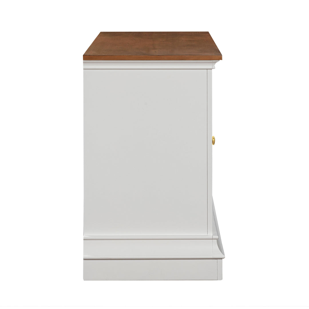 Hudson White Entertainment Console