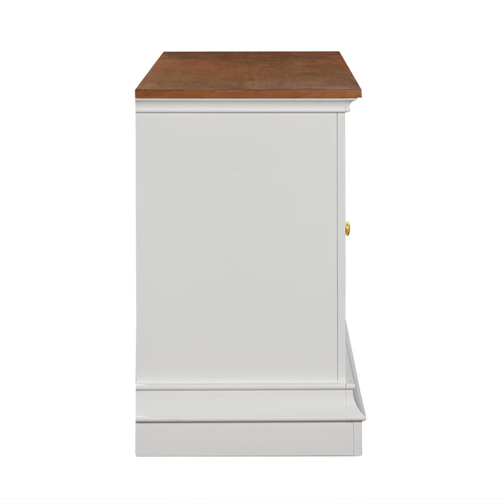Hudson White Entertainment Console
