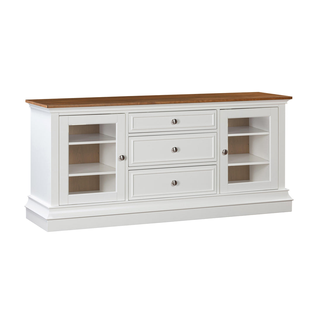 Hudson White Entertainment Console