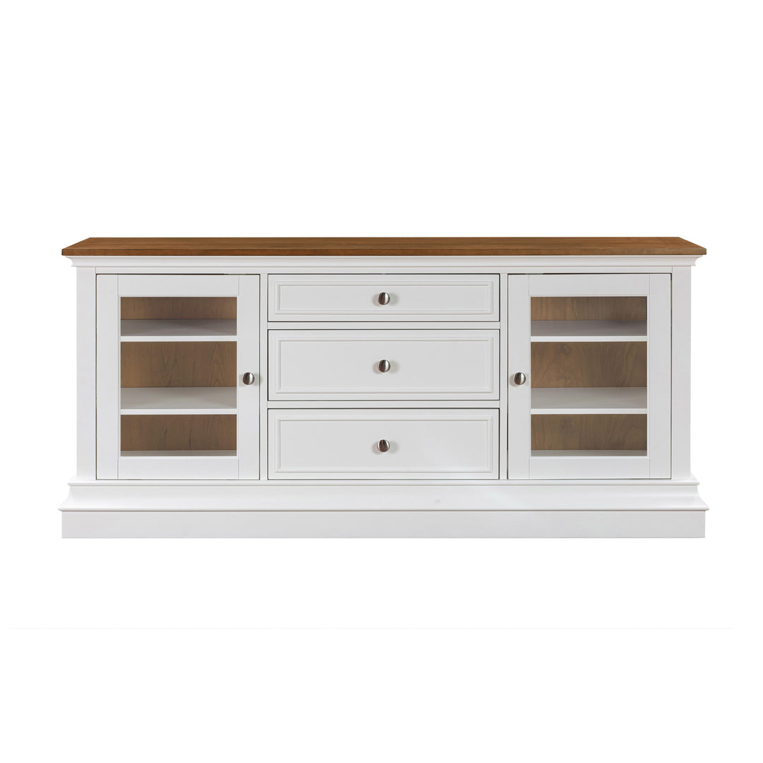 Hudson White Entertainment Console