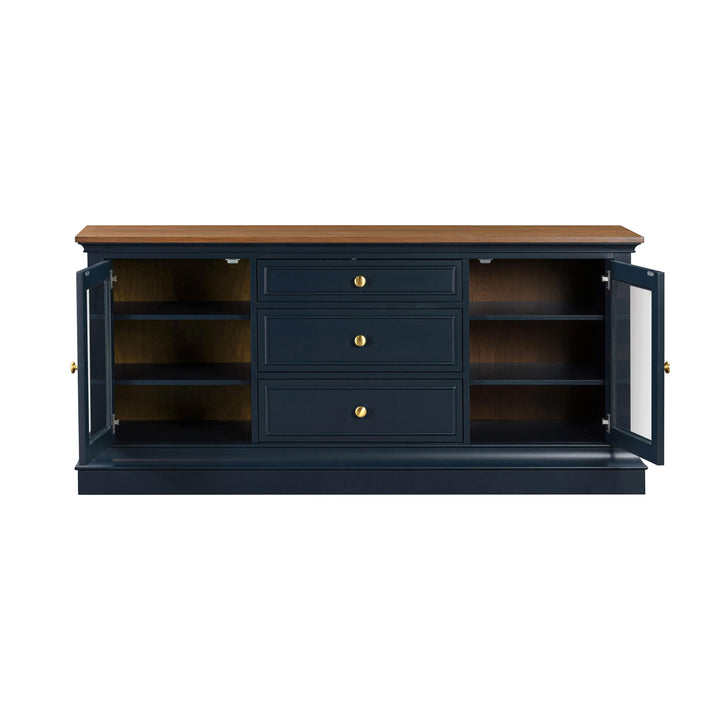 Hudson Blue Entertainment Center for TVs up to 70"