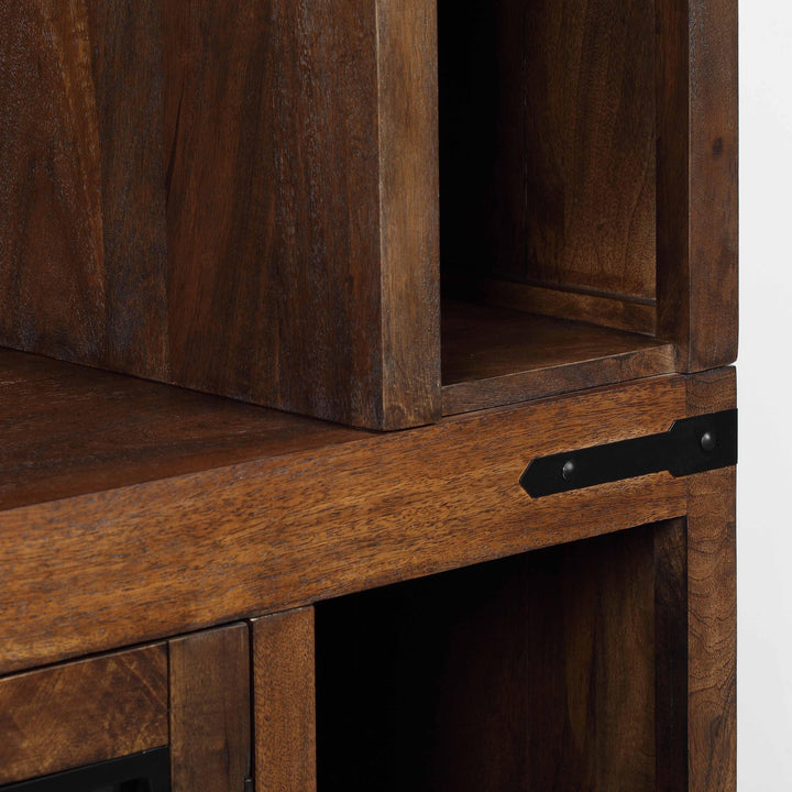 Waylon Rustic Brown Entertainment Center