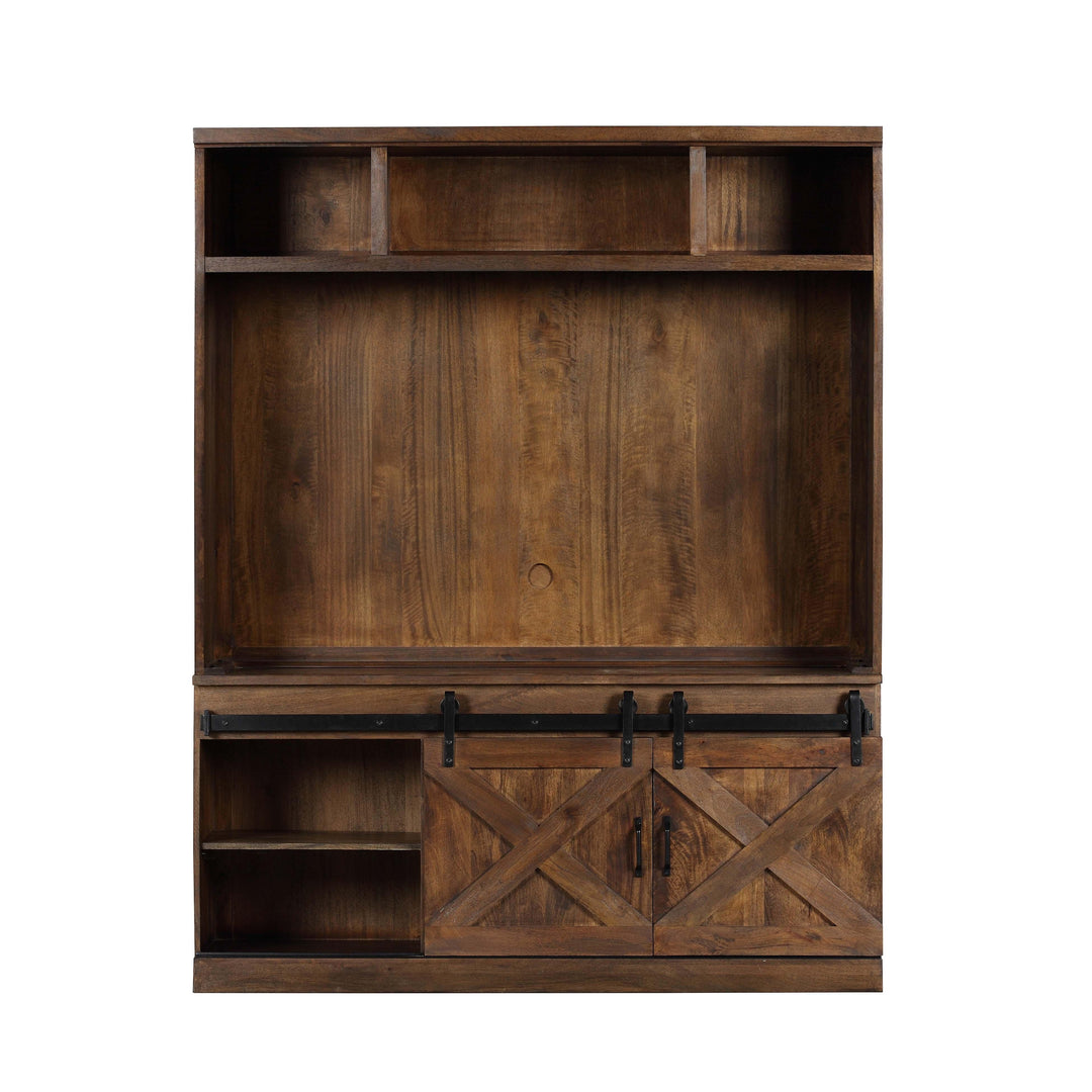 Dawson Rustic Brown Entertainment Center