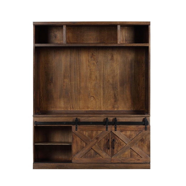 Dawson Rustic Brown Entertainment Center
