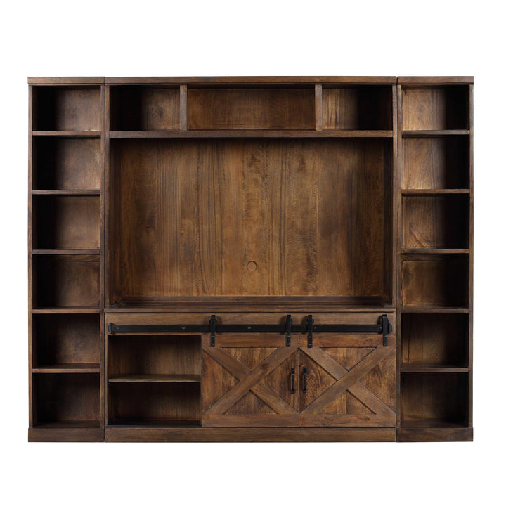 Dawson Rustic Brown Entertainment Wall